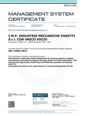 UNI EN ISO 14001:2015
